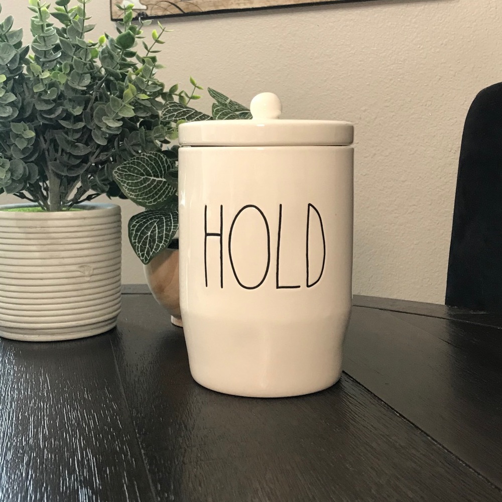 Rae Dunn canister; HOLD